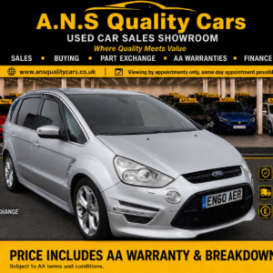 2011 Ford S-Max 2.0T EcoBoost Titanium X Sport Powershift, 5dr, 107k Mileage, Silver