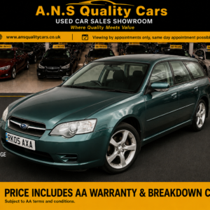 2005 Subaru Legacy 2.5cc Automatic SE Sport Tourer 5 Doors Estate, Green, AA Warranty