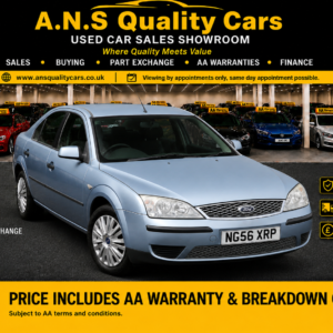 2007 Ford Mondeo 1999cc Petrol Automatic, 5 Doors Hatchback, 66k Mileage, Blue, AA Warranty