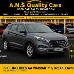 2018 Hyundai TUCSON 1.7 CRDi Blue Drive S, 5dr, 147K Mileage