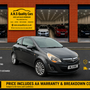 2011 Vauxhall Corsa 1.4 16V SE, Petrol, Automatic, 3dr, 52K Low Mileage, AA Warranty Included