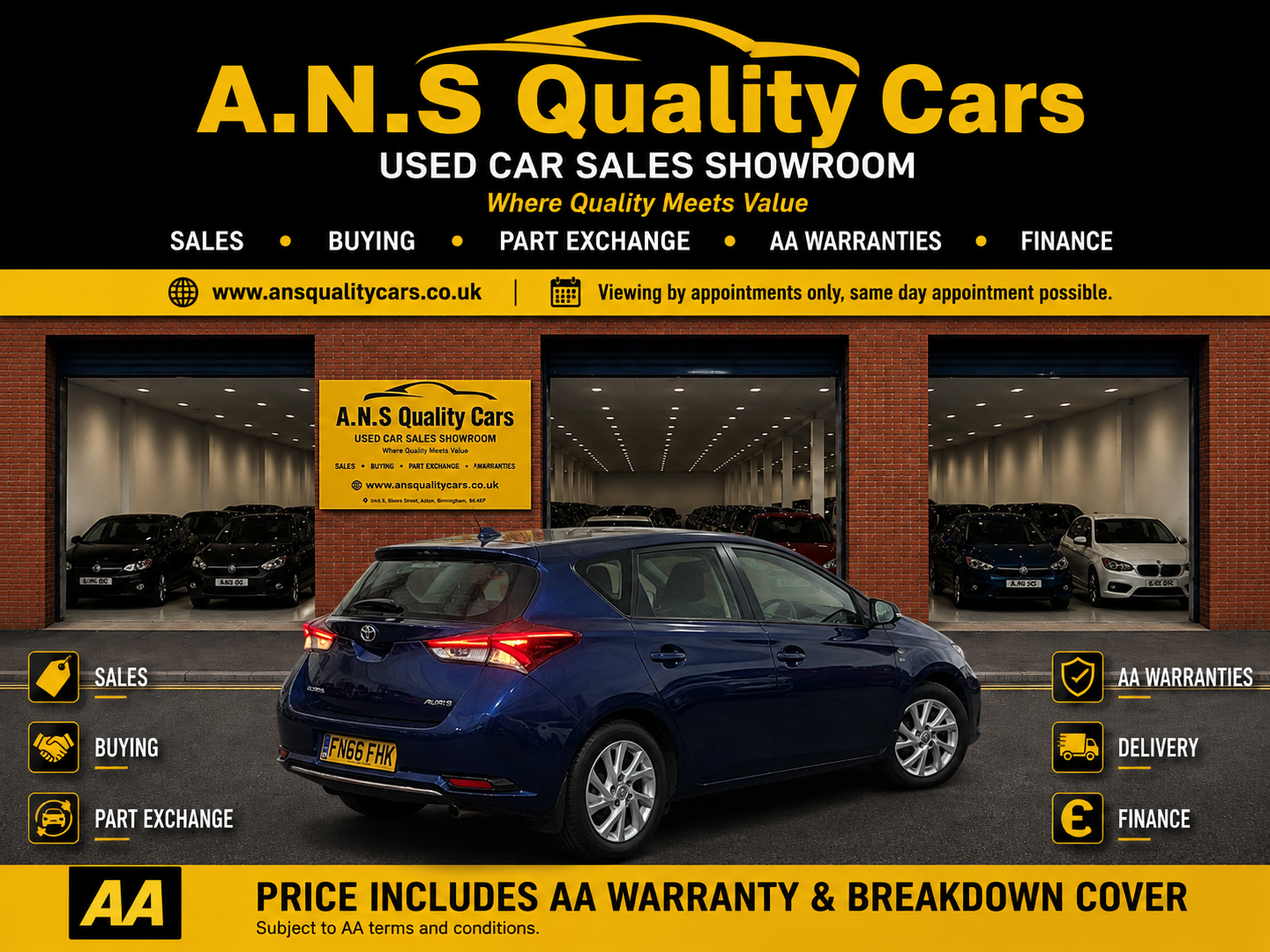 2016 Toyota Auris 1.6cc, 115K Mileage, Diesel, Manual, Blue, AA Warranty Included - Image 2