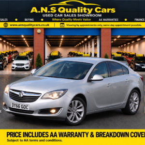 2016 Vauxhall Insignia 1364cc Petrol Manual 5 Doors, SRi NAV spec, 56k Mileage, AA Warranty