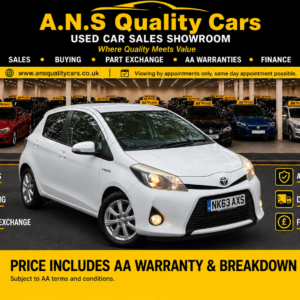 2013 Toyota Yaris 1497cc Hybrid Automatic 5 Doors, UK Model, £20 Rd tax, AA Warranty