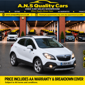 2015 64 Vauxhall Mokka 1364cc Petrol Automatic 5 Doors White, AA Warranty Included