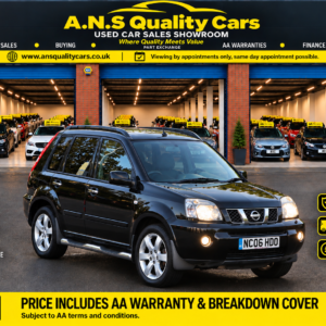 2006 Nissan X-Trail 2.5cc Automatic, 83K Mileage, Petrol, Black, AA Warranty Included