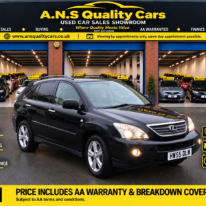 2008 Lexus RX 3.3cc, 5dr, 120K Mileage, Petrol, Hybrid, Automatic, Black, Warranty Included