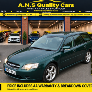 2005 Subaru Legacy 2.5i Petrol engine, SE Sport Tourer 5dr Estate, Automatic Gearbox, Green